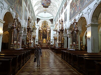in de kerk van Stift Sankt Peter