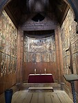 interieur van de staafkerk