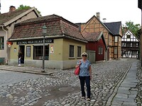 Straatje in het Noorse folkloremuseum