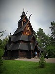 Staafkerkje in het Noorse folkloremuseum