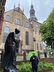 Met de paraplu door Oslo