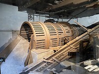 turbines om de schors te verwijderen