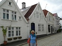 in de straatjes van de oude stad