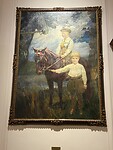 gigantisch schilderij aan de wand