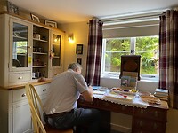Nog even Annie, de gastvrouw van onze B&B in Wadhurst, bedanken