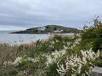 zicht op Burgh Island