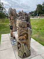 Het bankje in Carrbridge