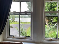 Zicht vanuit onze kamer