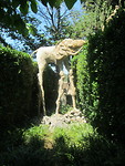 Italiaanse tuin met kenmerkend beeld