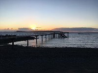 Zonsondergang op Tiritiri
