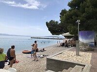 Strand bij camping Viter
