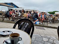 Kopje koffie bij de markt