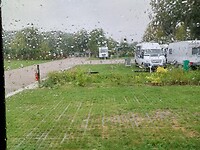Regen bij vertrek