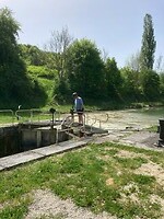 Sluisje in het kanaal