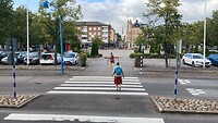 Het centrale plein van Arvika