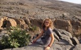 Op weg naar het hooggebergte Jebel Shams (Zonneberg)