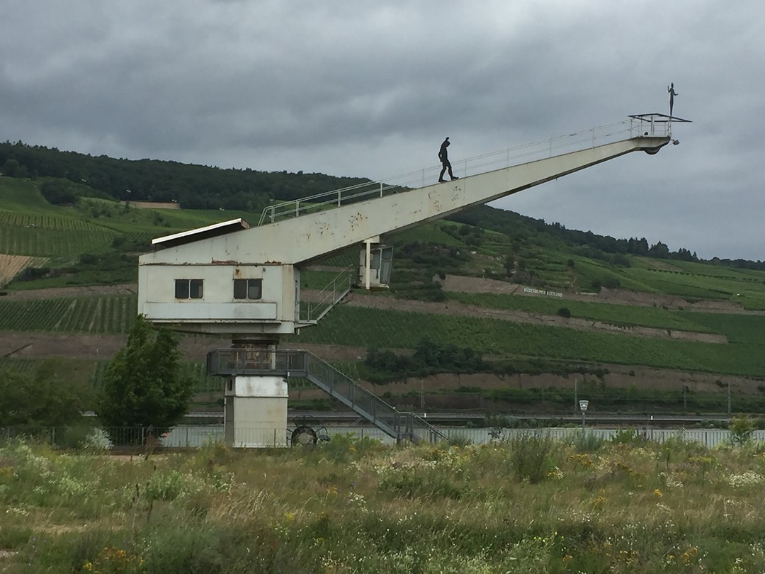 Oude kraan bij Bingen