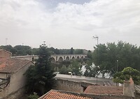 Uitzicht op rivier vanuit Hostal Real de Zamora
