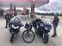 Deze bikers konden er wel om lachen