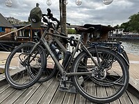 Fietsen op platbodem