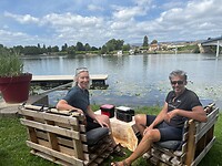 Pauze aan de Saone