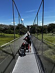 Hangbrug veel wind