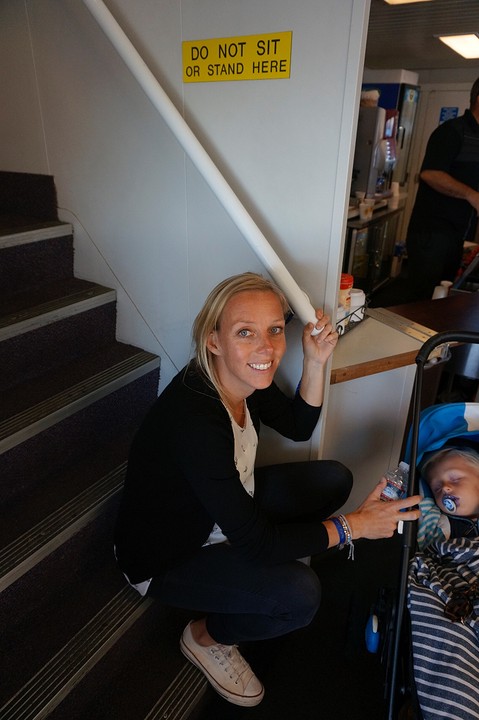 (14) do NOT sit on these stairs..