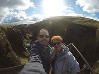 On top of Fjaorárgljúfur