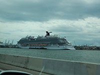 Bootje in Port Terminal Miami