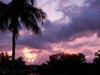 Sunset from our hotel room