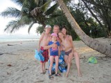 Op four mile beach in Port Douglas