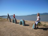 Uitzicht van camping op Magnetic Island