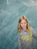 Blauw ijs met blauwe ogen