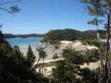 Mooie uitzichtjes tijdens walk in Abel Tasman NP