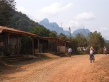 De fietstocht bij Vang Vieng