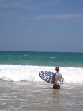 Checking the waves