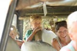 In de jeep, gefotografeerd door de Poolse buren in het guesthouse (ik wil ook een goede camera!!)
