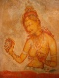 Fresco in de Sigiriyagrot
