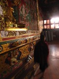 Monnikje in de tempel