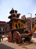 Vandaag is het chariot festival; deze zal door de stad worden getrokken?