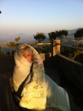 Dag 2 in Nagarkot: weer om 05:30u op, met spectaculaire uitzichten op de Himalaya (wel koud)