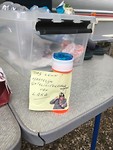 Kadootje gekregen van een ander kindje op de camping, hoe lief!