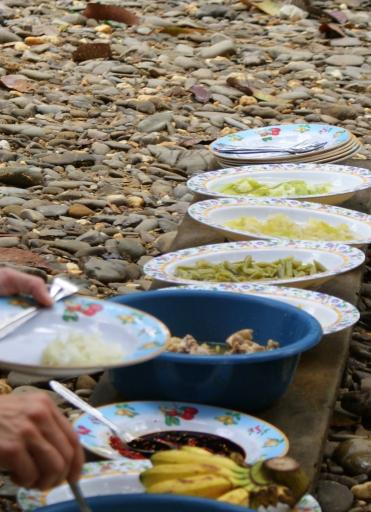 De Iban bamboelunch