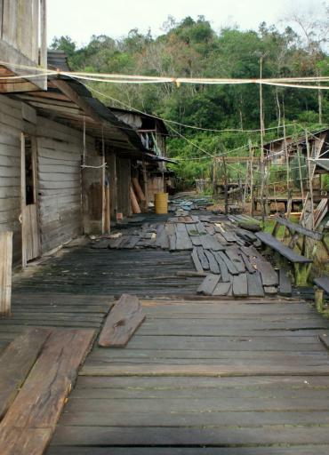 Buiten de longhouse