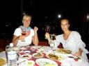 Laatste Chinese diner in Kuching, mmm Peking eend!