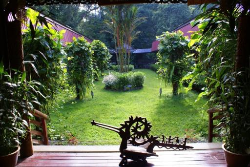 De tuin tussen de kamers