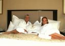 Uitrusten in het heerlijke king bed in de Ritz
