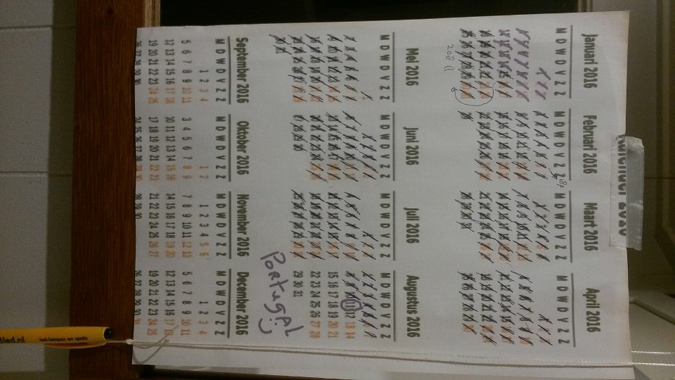 aftel kalender van Eric