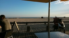vanuit de koffie bar