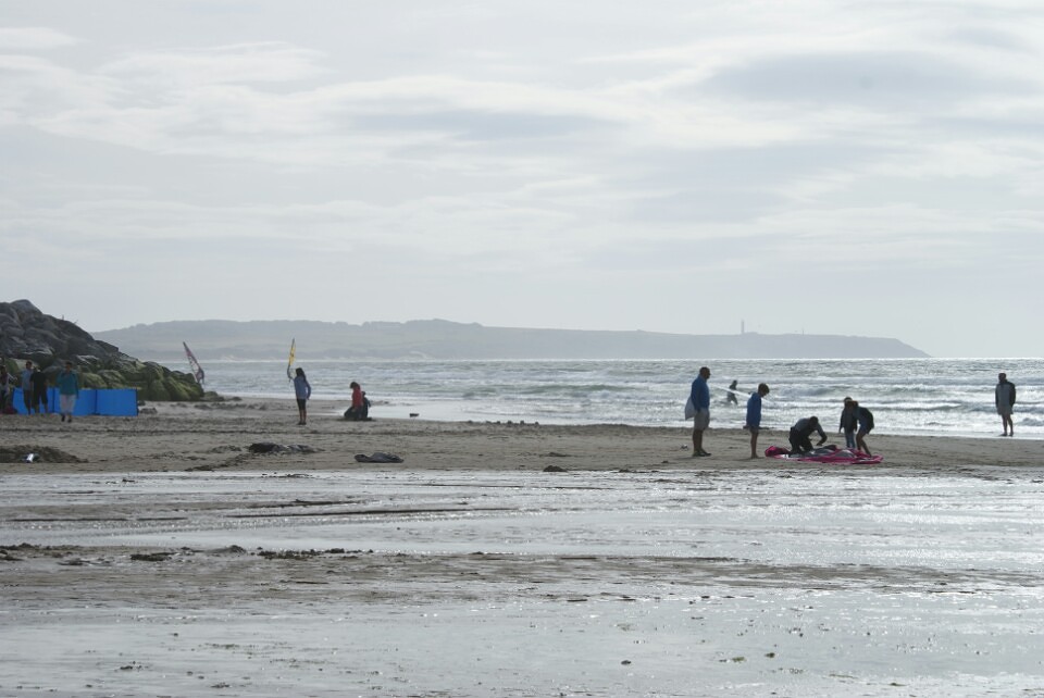 dit was nog bij buurman John, het witte strand van Wissant